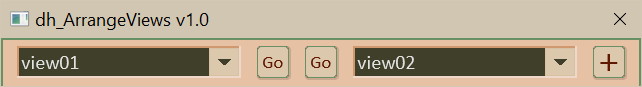 arrange views collapsed