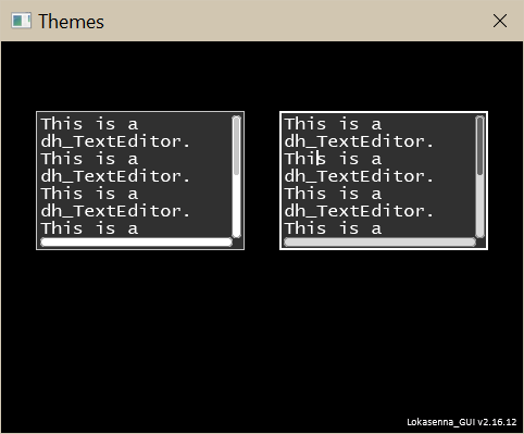 text editor focused