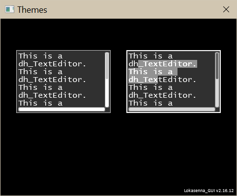 text editor selection