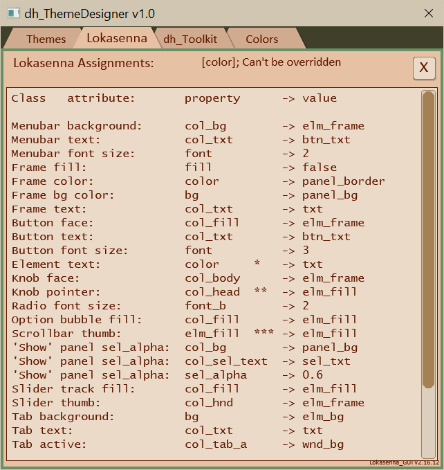 Tab 2 Show Properties Lokasenna