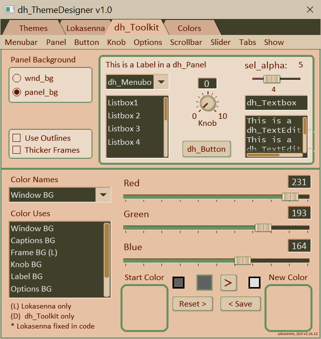 Tools Panel